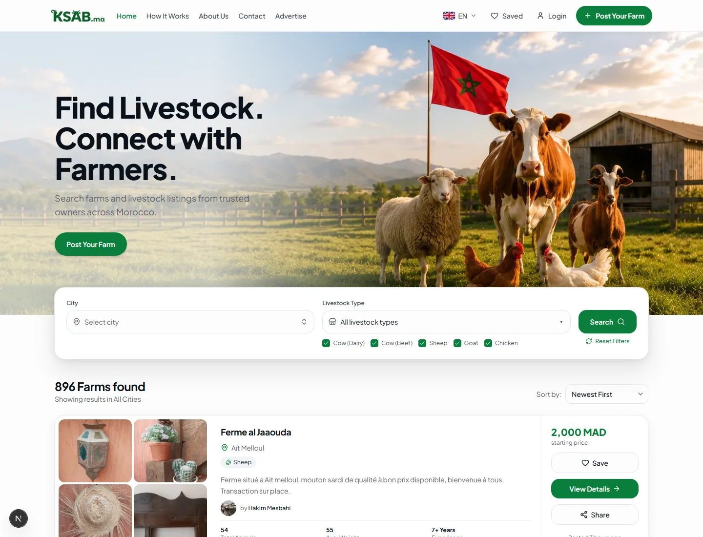 Homepage hero banner